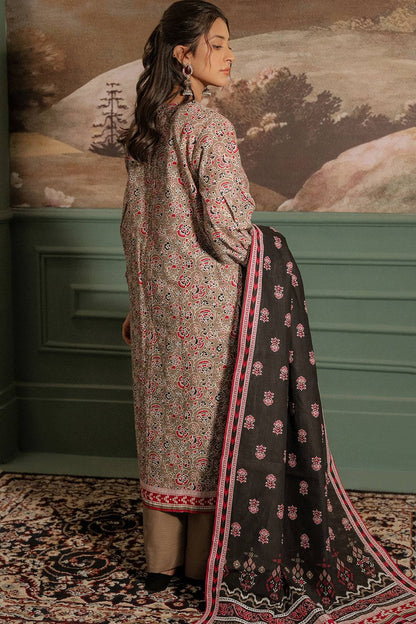 Zellbury | Unstitched 3 Piece Khaddar | Shirt Shalwar Dupatta - 0456 by Maria Faisal - Registered Vendor of : Zellbury Women - type : Essential Unstitched - 100% original wedding dresses