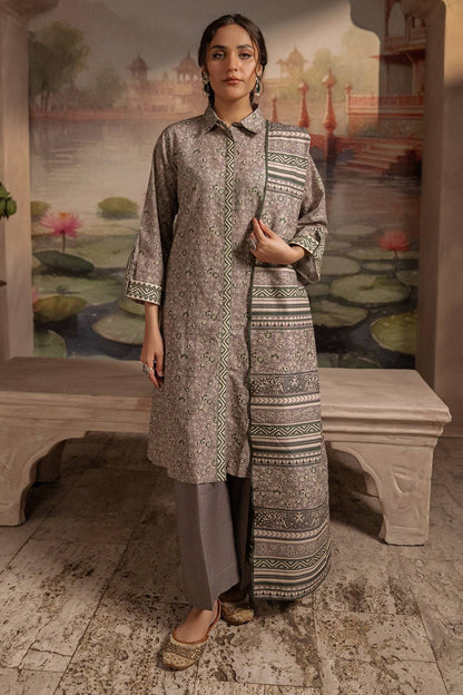 Zellbury | Unstitched 3 Piece Karandi | Shirt Shalwar Dupatta - 0457 by Maria Faisal - Registered Vendor of : Zellbury Women - type : Essential Unstitched - 100% original wedding dresses