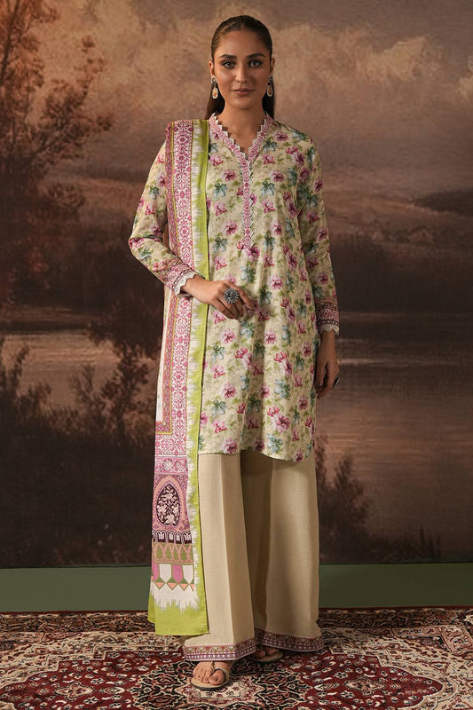 Zellbury | Unstitched 3 Piece Karandi | Shirt Shalwar Dupatta - 0458 by Maria Faisal - Registered Vendor of : Zellbury Women - type : Essential Unstitched - 100% original wedding dresses