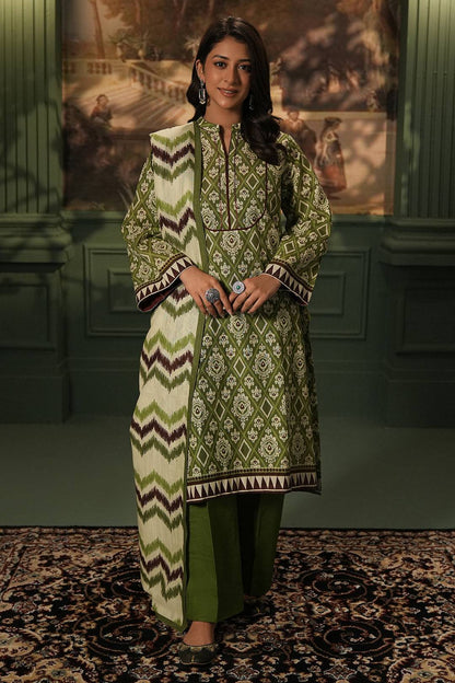 Zellbury | Unstitched 3 Piece Khaddar | Shirt Shalwar Dupatta - 0463 by Maria Faisal - Registered Vendor of : Zellbury Women - type : Essential Unstitched - 100% original wedding dresses