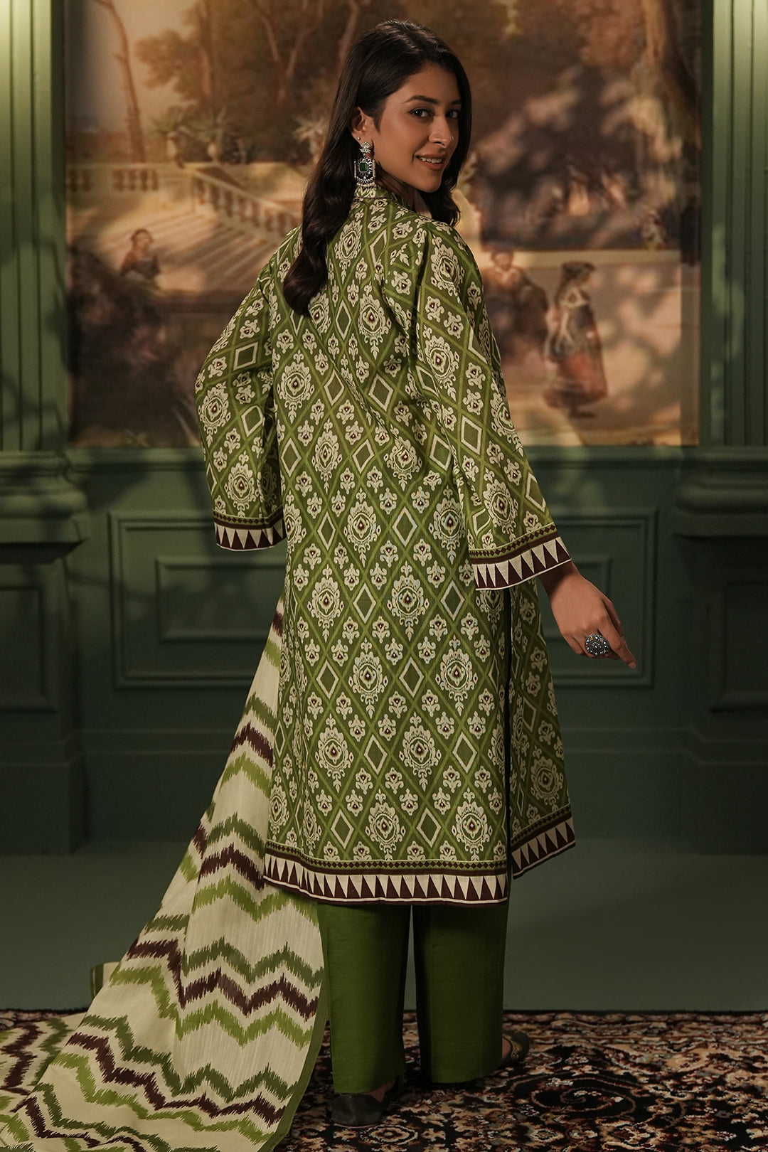 Zellbury | Unstitched 3 Piece Khaddar | Shirt Shalwar Dupatta - 0463 - Designer Dress with Intricate embroidery and embellishments. Shop elegent wedding dress at Maria Faisal.