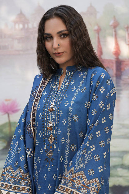 Zellbury | Unstitched 3 Piece Khaddar | Shirt Shalwar Shawl - 0466 by Maria Faisal - Registered Vendor of : Zellbury Women - type : Essential Unstitched - 100% original wedding dresses