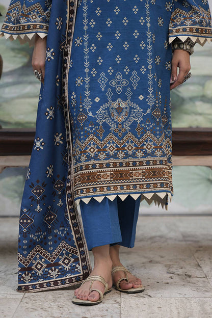 Zellbury | Unstitched 3 Piece Khaddar | Shirt Shalwar Shawl - 0466 by Maria Faisal - Registered Vendor of : Zellbury Women - type : Essential Unstitched - 100% original wedding dresses