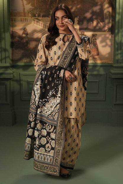 Zellbury | Unstitched 3 Piece Khaddar | Shirt Shalwar Dupatta - 0473 by Maria Faisal - Registered Vendor of : Zellbury Women - type : Essential Unstitched - 100% original wedding dresses