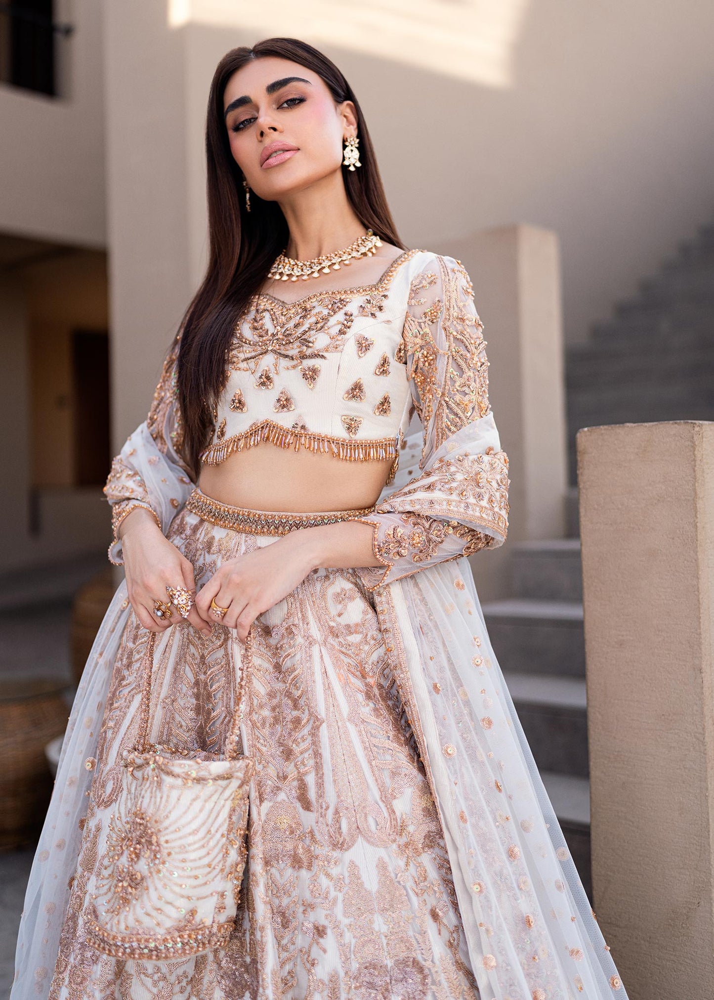 Waqas Shah | Amariage Luxury Formals | Mystic Rose - Ladies Clothes - Maria Faisal