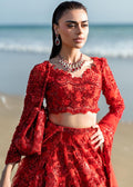Waqas Shah | Amariage Luxury Formals | Ruby - Designer Dress with Intricate embroidery and embellishments. Shop elegent wedding dress at Maria Faisal.
