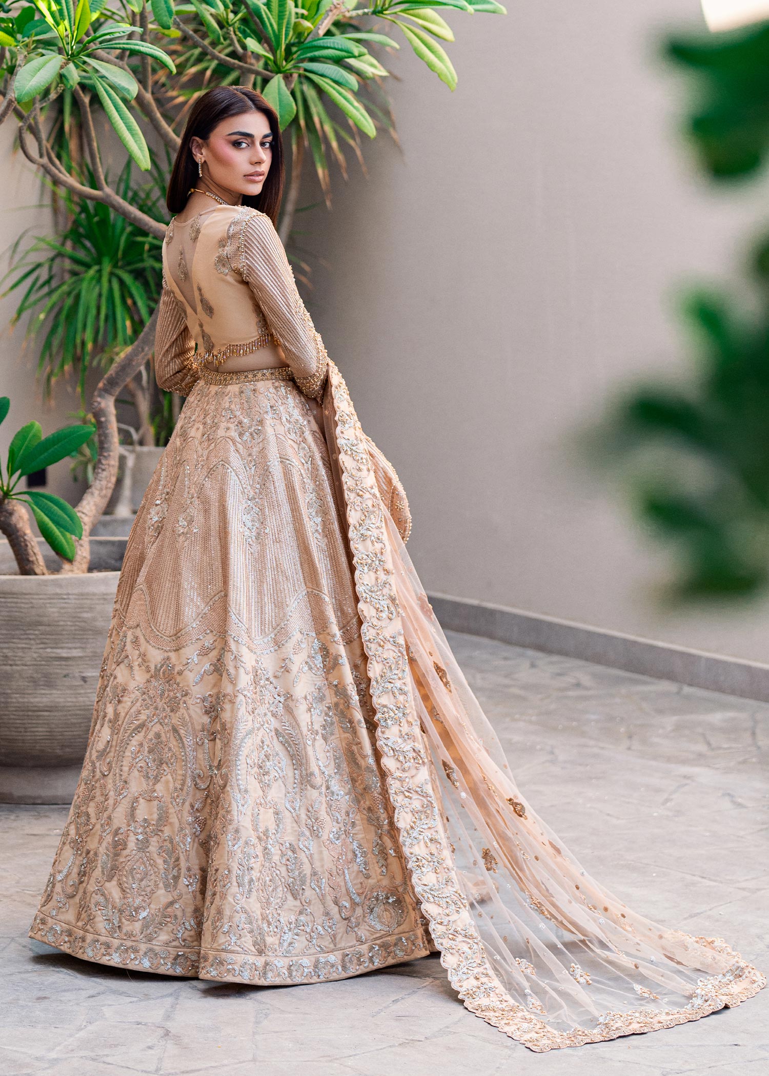Waqas Shah | Amariage Luxury Formals | Golden Patel - Designer Dress with Intricate embroidery and embellishments. Shop elegent wedding dress at Maria Faisal.