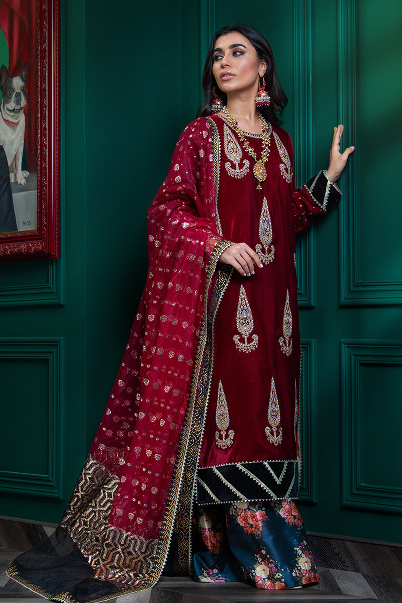 Wardha Saleem | Velvets Winter Fall 24 |  Lal Bagh 2 - Ladies Clothes 