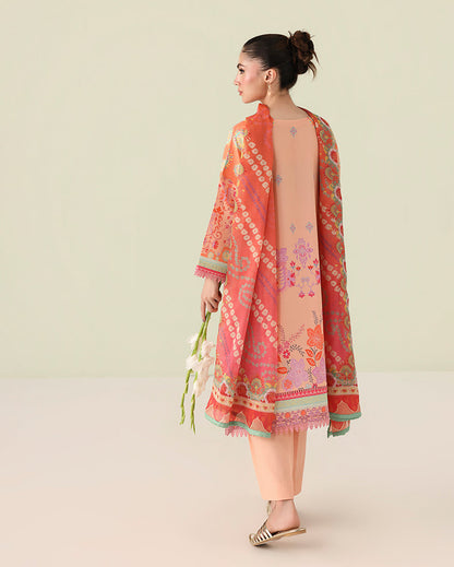 Roheenaz | Rosette Lawn | Warm Horizon - Casual Dress - available at Maria Faisal in UK and USA.