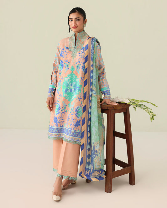 Roheenaz | Rosette Lawn | Weave of Light - Casual Dress - available at Maria Faisal in UK and USA.