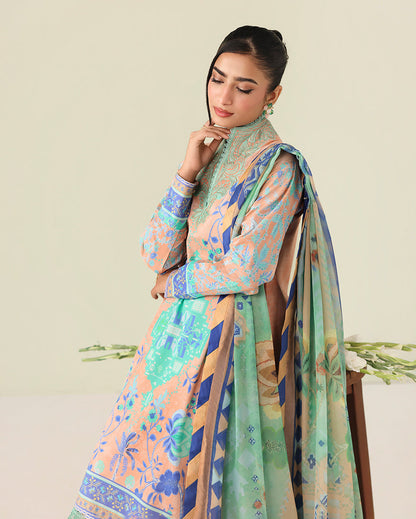 Roheenaz | Rosette Lawn | Weave of Light - Casual Dress - available at Maria Faisal in UK and USA.