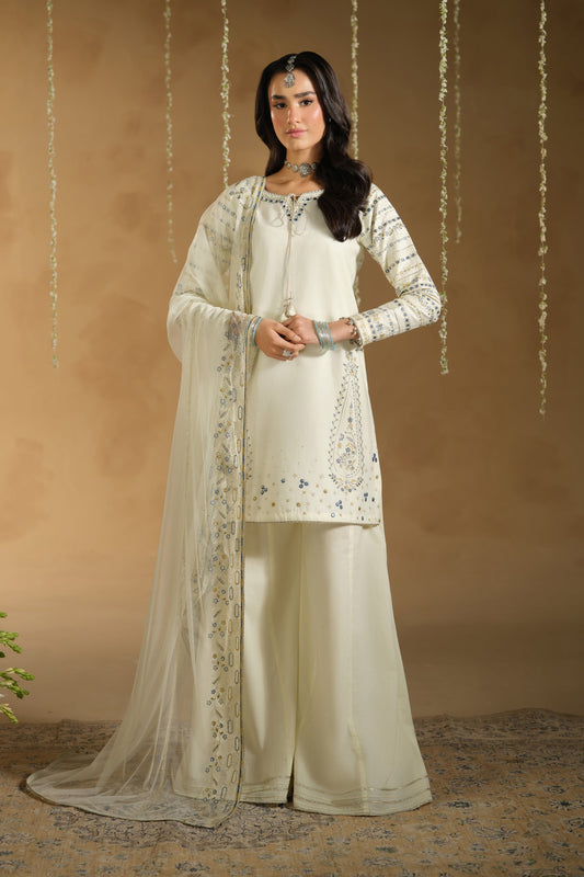 Naqshi | Festive Eid 26 | Rozal - Luxury Dress - available at Maria Faisal in UK and USA.