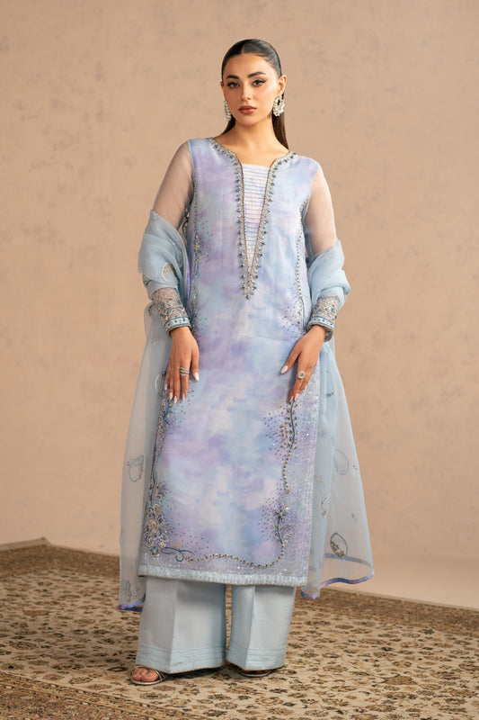 Naqshi | Festive Eid 26 | Rozal - Luxury Dress - available at Maria Faisal in UK and USA.