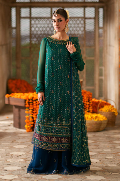 Naqshi | Zariah Crinkle Collection | Anfa - Formal Dress - available at Maria Faisal in UK and USA.