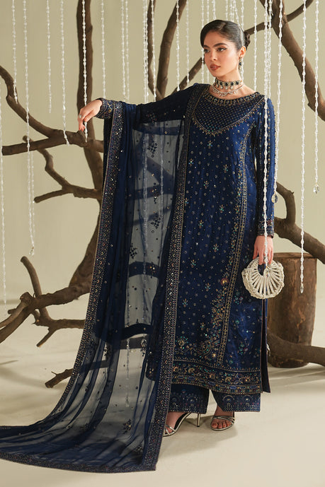 Naqshi | Mehrnaz Formals | Deyara - Formal Dress - available at Maria Faisal in UK and USA.