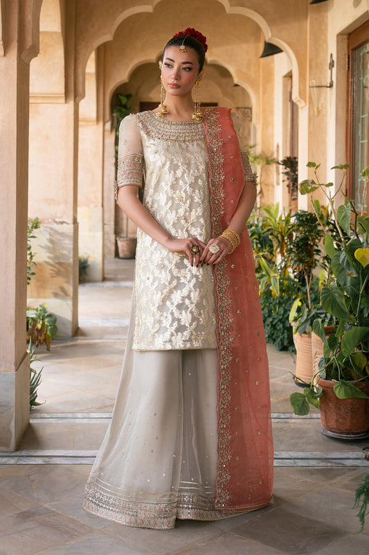 Naqshi | Festive Eid 26 | Ablaaj - Luxury Dress - available at Maria Faisal in UK and USA.