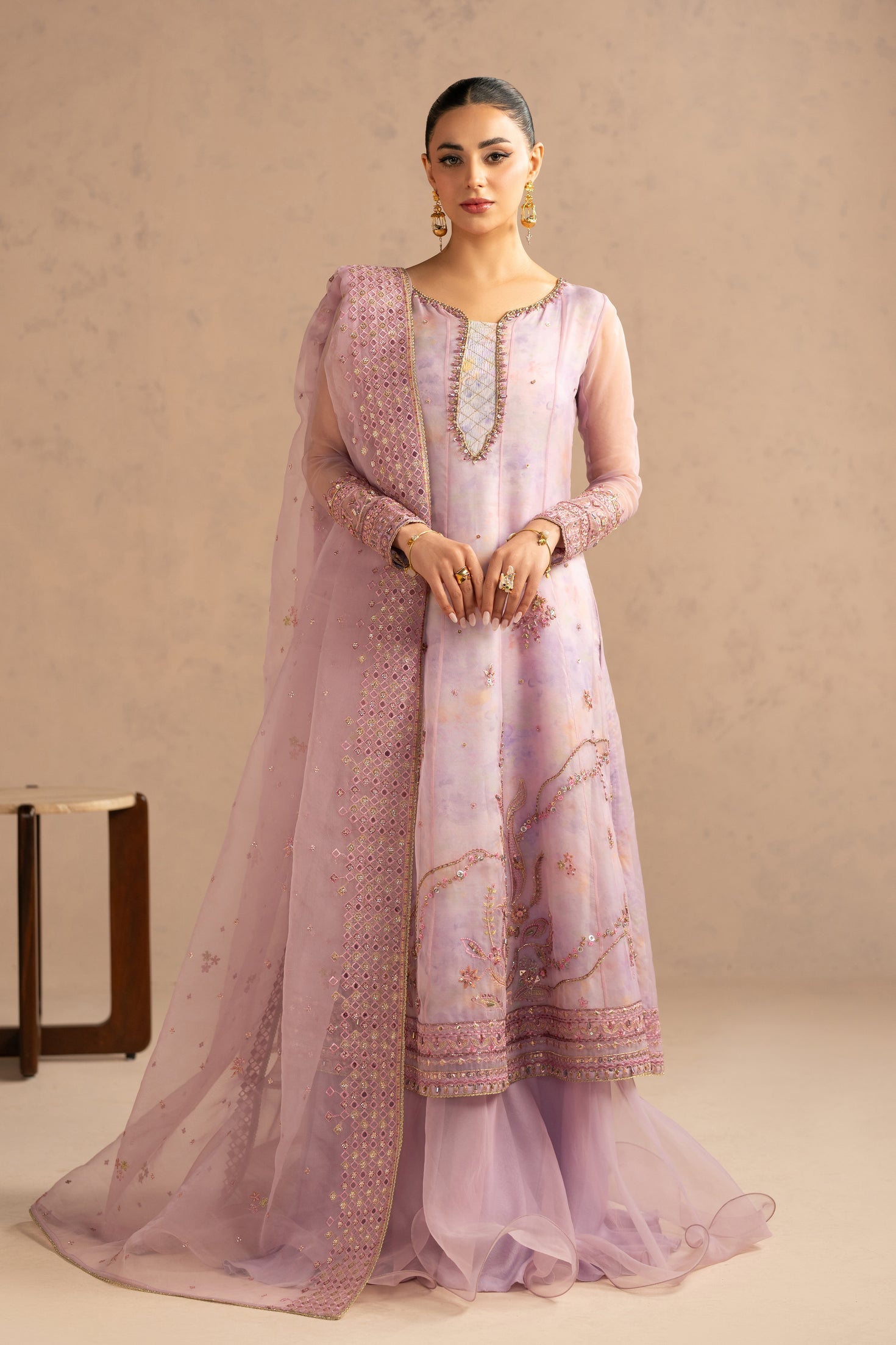 Naqshi | Festive Eid 26 | Akeza - Luxury Dress - available at Maria Faisal in UK and USA.