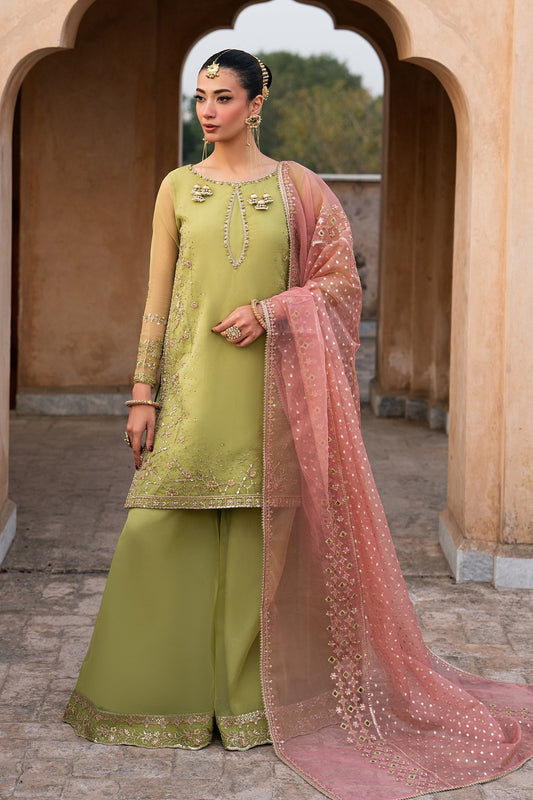 Naqshi | Festive Eid 26 | Zaraan - Luxury Dress - available at Maria Faisal in UK and USA.