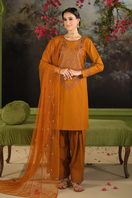 Naqshi | Festive Eid 26 | Ordhni - Luxury Dress - available at Maria Faisal in UK and USA.