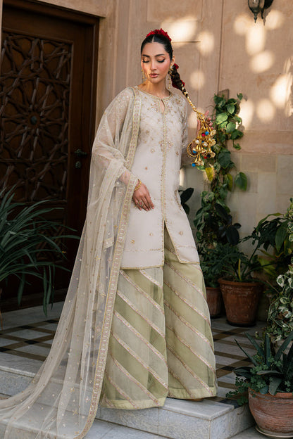 Naqshi | Tabeer Festive Dresses | Saaz - Formal Dress - available at Maria Faisal in UK and USA.