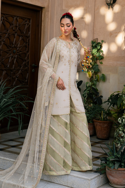 Naqshi | Tabeer Festive Dresses | Saaz - Formal Dress - available at Maria Faisal in UK and USA.