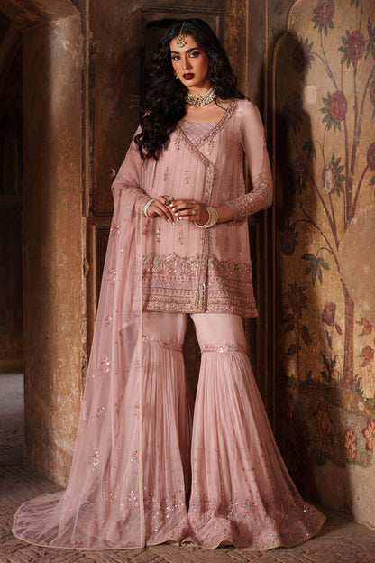 Naqshi | Kiraz Chiffon Collection | Zaria - Formal Dress - available at Maria Faisal in UK and USA.