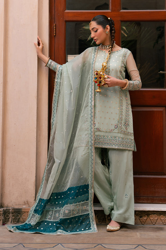 Naqshi | Tabeer Festive Dresses | Amani - Formal Dress - available at Maria Faisal in UK and USA.