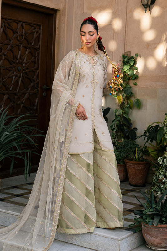 Naqshi | Festive Eid 26 | Saaz - Luxury Dress - available at Maria Faisal in UK and USA.