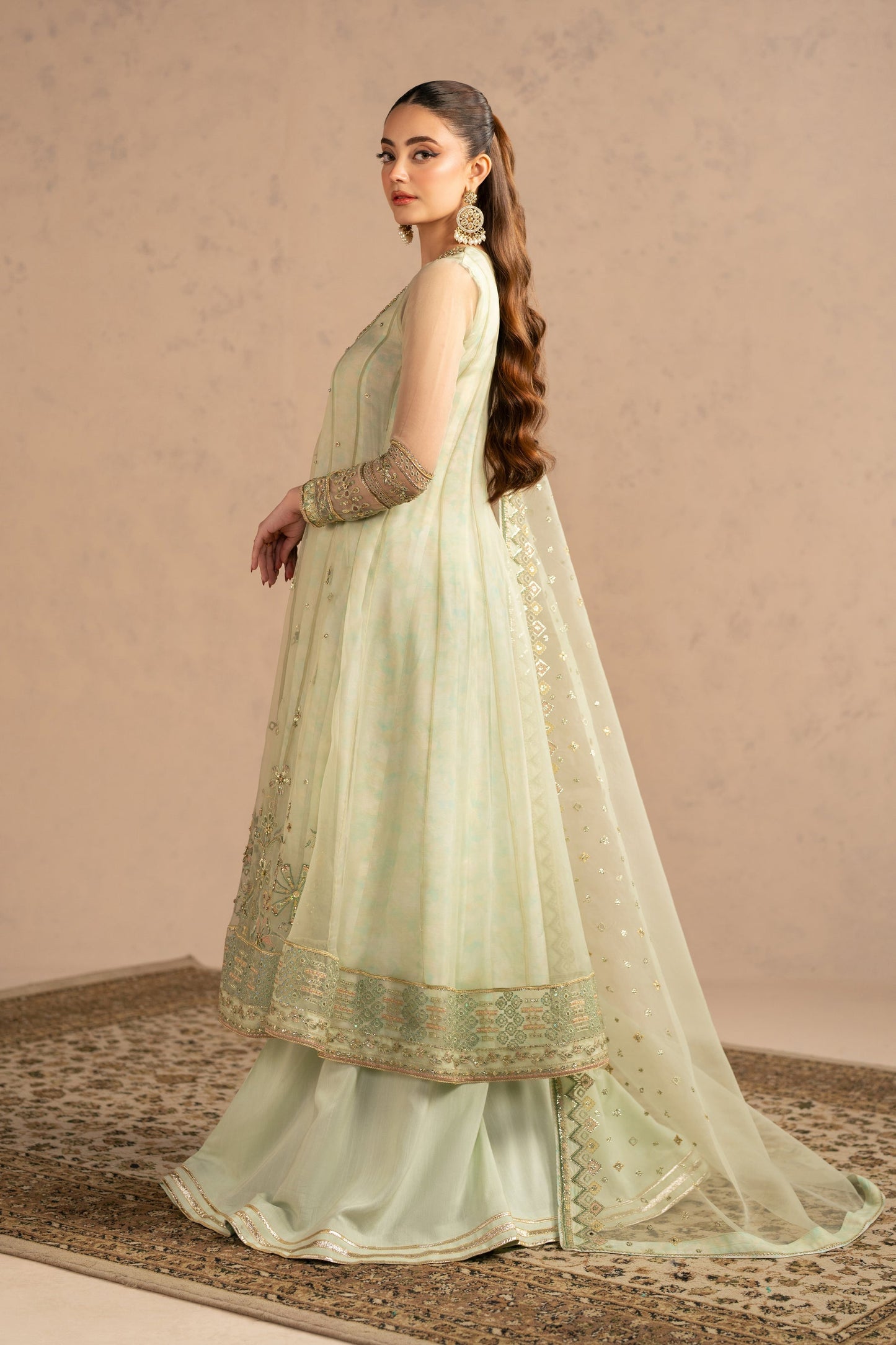 Naqshi | Festive Eid 26 | Raabi - Luxury Dress - available at Maria Faisal in UK and USA.