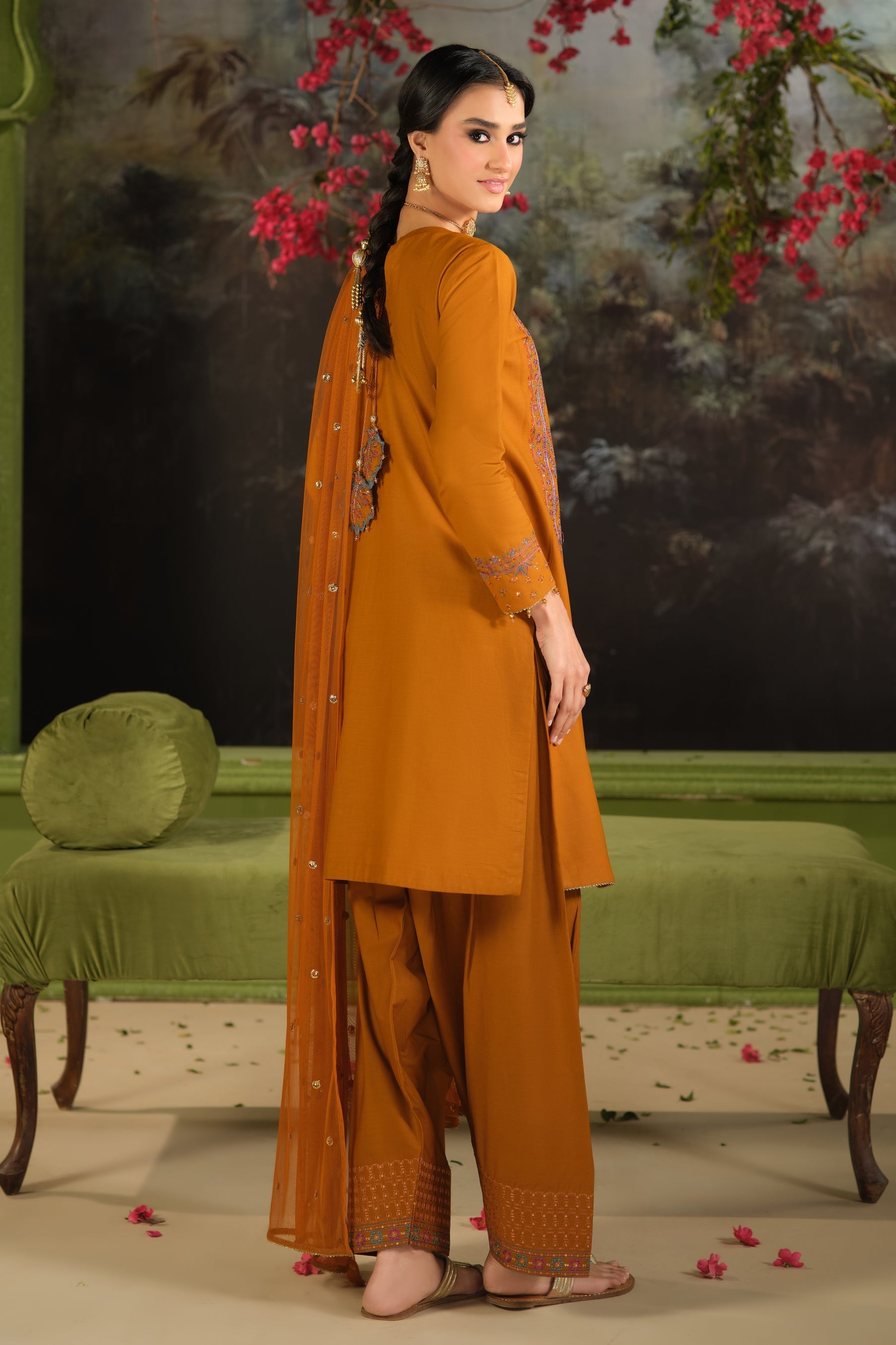 Naqshi | Festive Eid 26 | Ordhni - Luxury Dress - available at Maria Faisal in UK and USA.