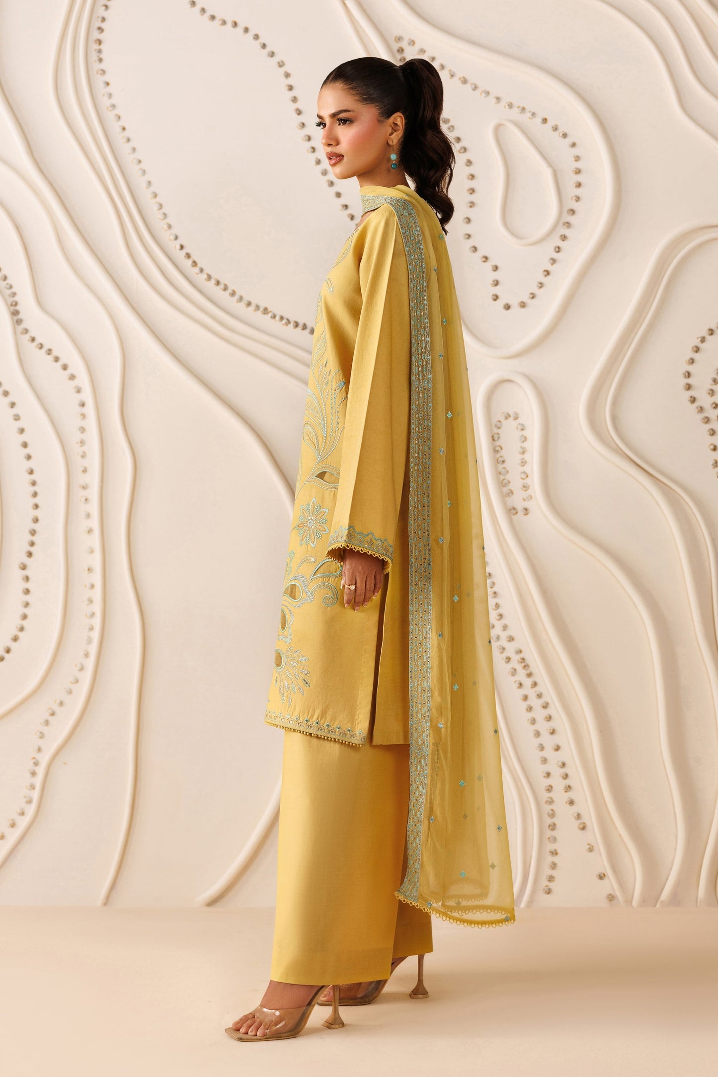 Naqshi | Festive Eid 26 | Mary - Luxury Dress - available at Maria Faisal in UK and USA.