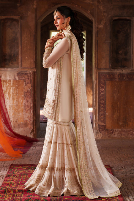 Naqshi | Kiraz Chiffon Collection | Umaima - Formal Dress - available at Maria Faisal in UK and USA.