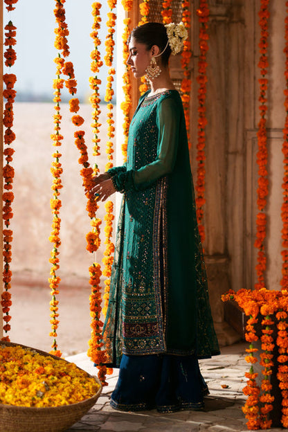 Naqshi | Zariah Crinkle Collection | Anfa - Formal Dress - available at Maria Faisal in UK and USA.
