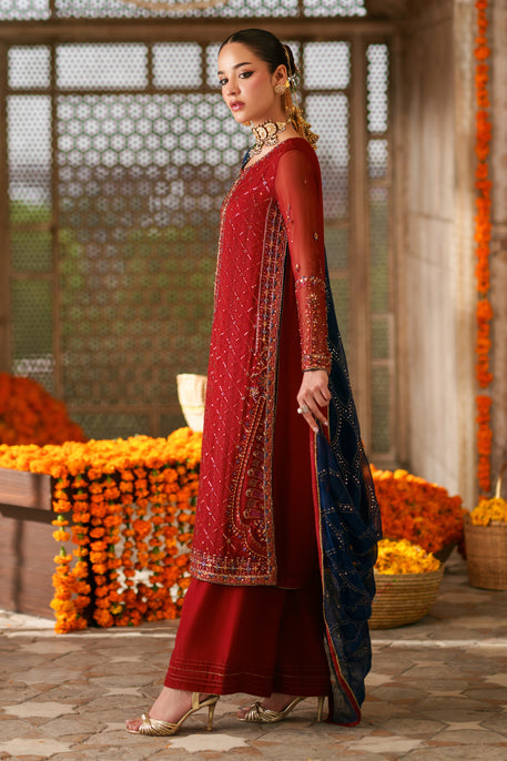 Naqshi | Zariah Crinkle Collection | Faheel - Formal Dress - available at Maria Faisal in UK and USA.