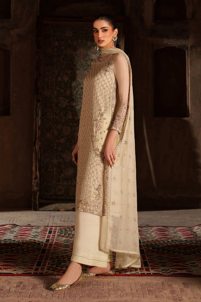 Naqshi | Kiraz Chiffon Collection | Adeena - Formal Dress - available at Maria Faisal in UK and USA.