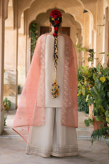Naqshi | Festive Eid 26 | Ablaaj - Luxury Dress - available at Maria Faisal in UK and USA.