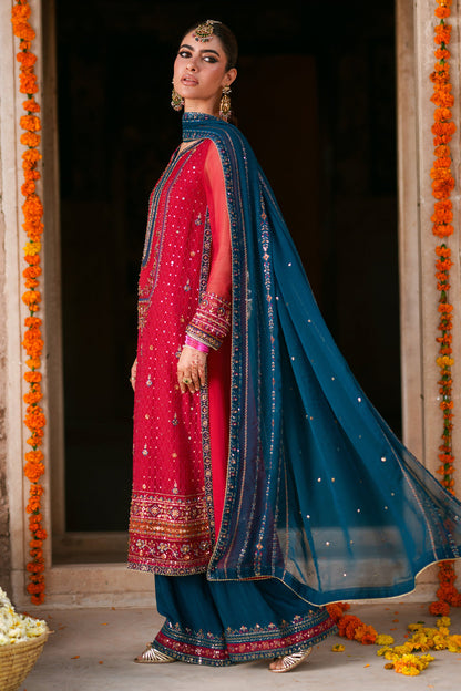 Naqshi | Zariah Crinkle Collection | Shazim - Formal Dress - available at Maria Faisal in UK and USA.