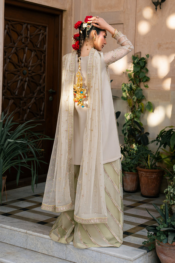 Naqshi | Tabeer Festive Dresses | Saaz - Formal Dress - available at Maria Faisal in UK and USA.