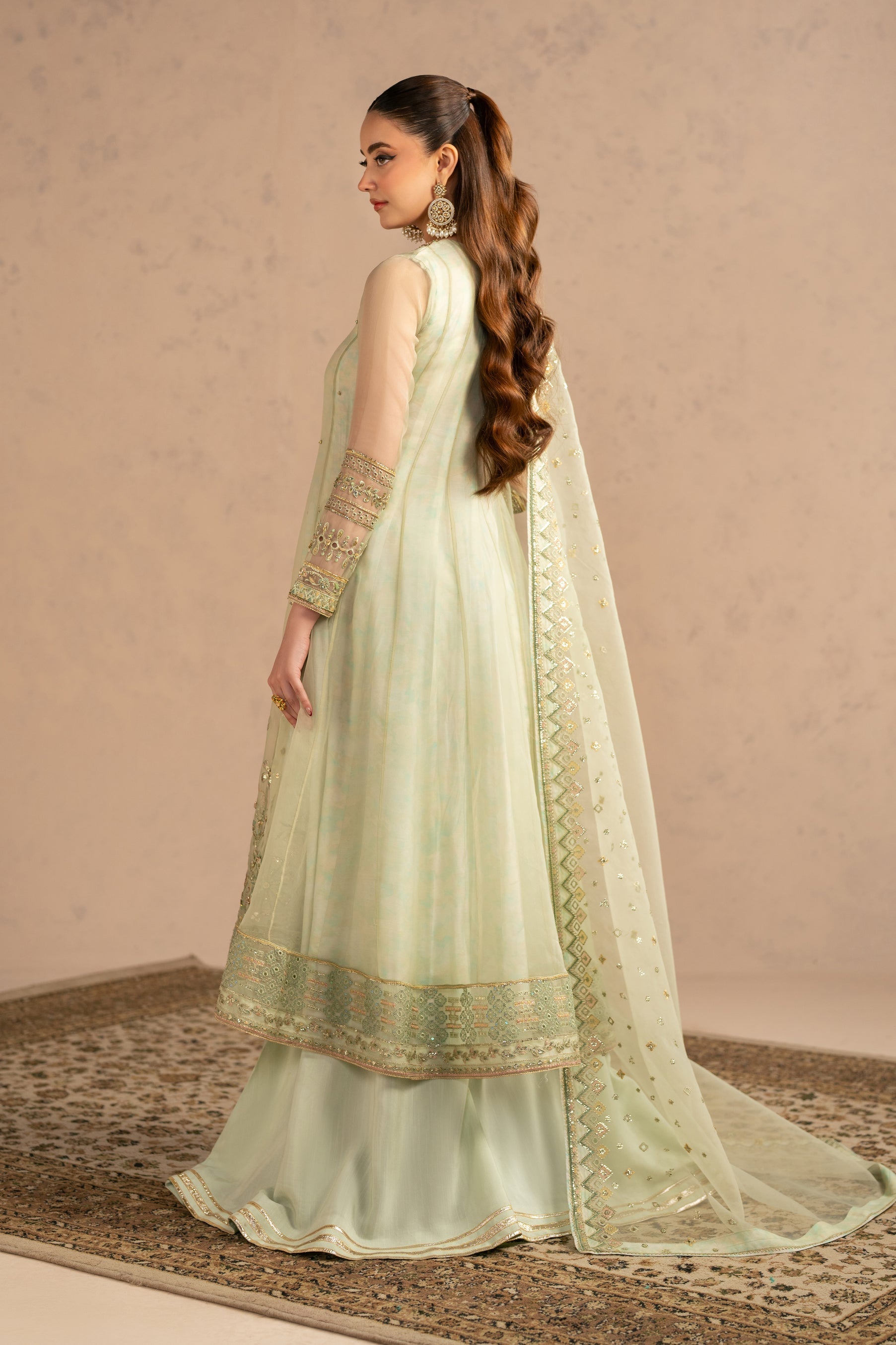 Naqshi | Festive Eid 26 | Raabi - Luxury Dress - available at Maria Faisal in UK and USA.