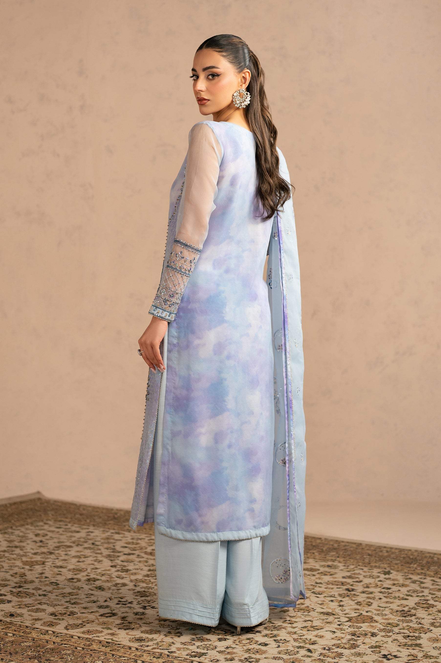 Naqshi | Festive Eid 26 | Rozal - Luxury Dress - available at Maria Faisal in UK and USA.