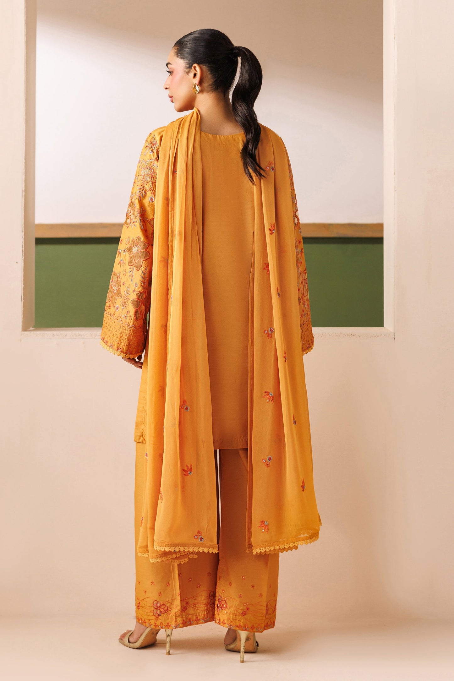Naqshi | Festive Eid 26 | Lunara - Luxury Dress - available at Maria Faisal in UK and USA.