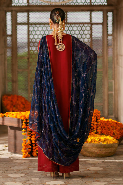 Naqshi | Zariah Crinkle Collection | Faheel - Formal Dress - available at Maria Faisal in UK and USA.