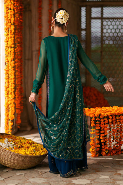 Naqshi | Zariah Crinkle Collection | Anfa - Formal Dress - available at Maria Faisal in UK and USA.