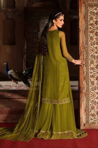 Naqshi | Kiraz Chiffon Collection | Anza - Formal Dress - available at Maria Faisal in UK and USA.