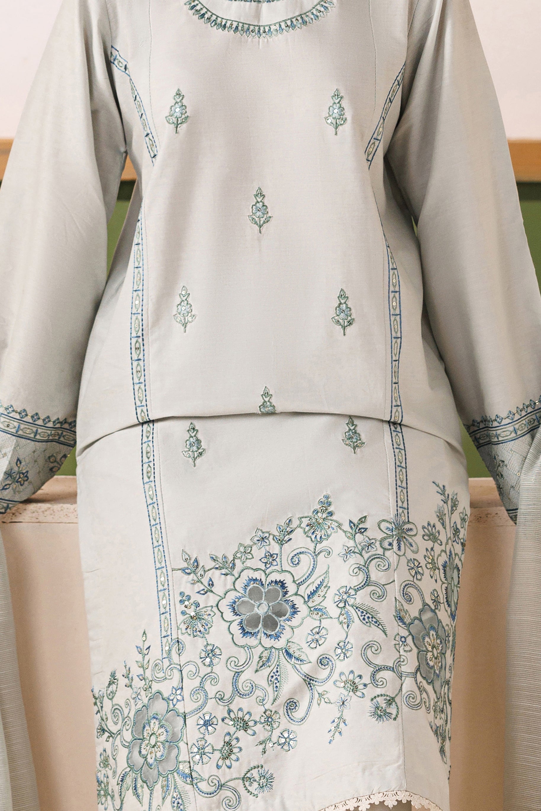 Naqshi | Festive Eid 26 | Piper - Luxury Dress - available at Maria Faisal in UK and USA.