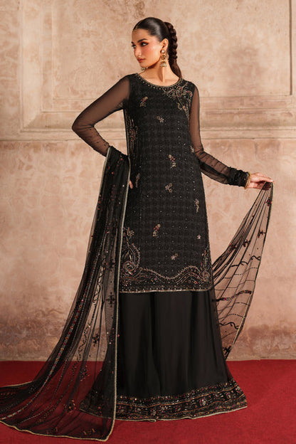 Naqshi | Kiraz Chiffon Collection | Hunaira - Formal Dress - available at Maria Faisal in UK and USA.