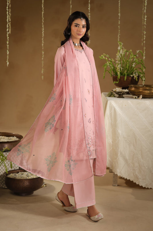 Naqshi | Festive Eid 26 | Dana - Luxury Dress - available at Maria Faisal in UK and USA.