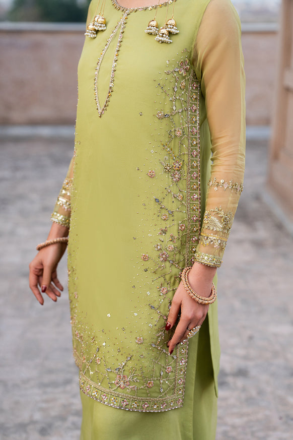 Naqshi | Tabeer Festive Dresses | Zaraan - Formal Dress - available at Maria Faisal in UK and USA.