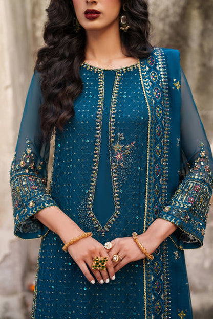 Naqshi | Kiraz Chiffon Collection | Aroosa - Formal Dress - available at Maria Faisal in UK and USA.