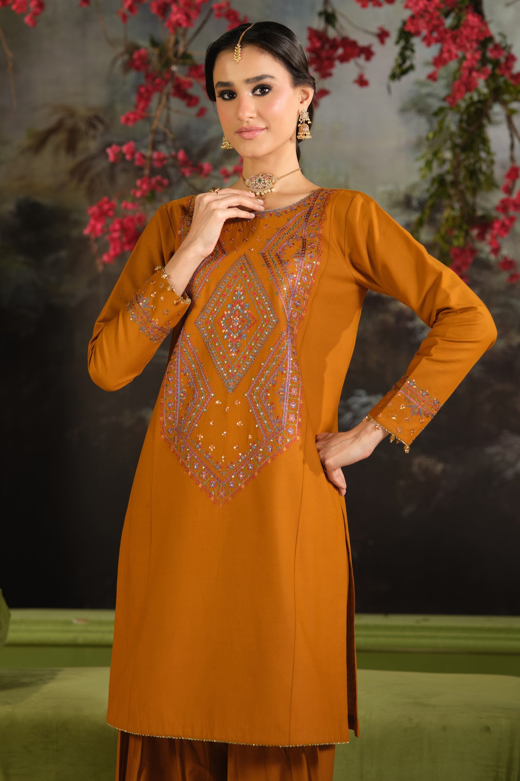 Naqshi | Festive Eid 26 | Ordhni - Luxury Dress - available at Maria Faisal in UK and USA.